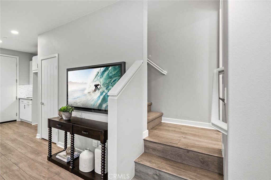 15 Jasmine Lake Forest, CA 92630 - Photo 17 of 44 a view of entryway and hall with wooden floor