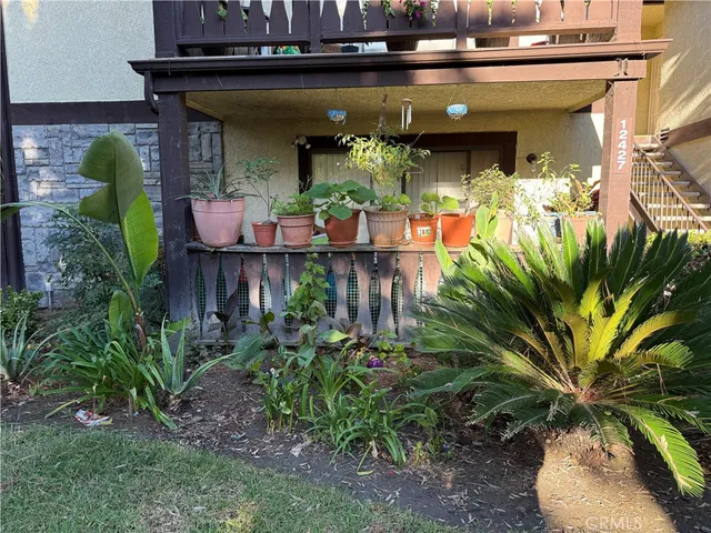 a front view of a house with a balcony