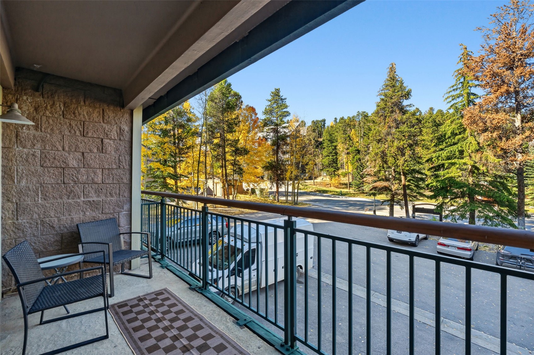 455 Village Road, Unit 215 Breckenridge, CO 80424 - Photo 17 of 35 Private covered balcony