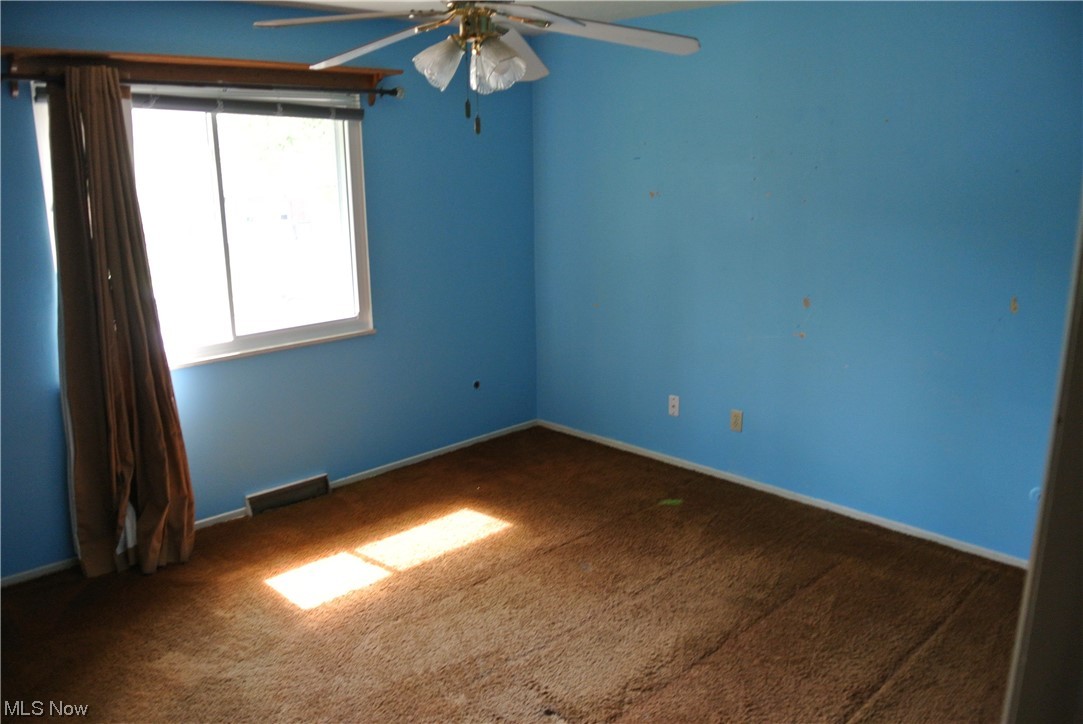 4418-4422 Maplepark Road Stow, OH 44224 - Photo 20 of 32 Carpeted empty room with a healthy amount of sunlight and ceiling fan