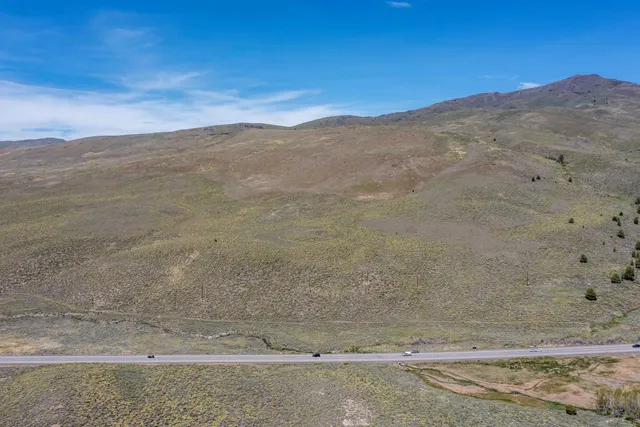 a view of a mountain in the distance