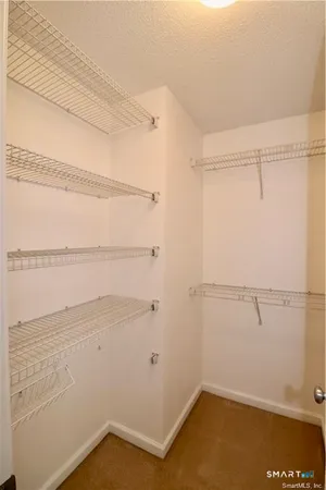 a view of a room with empty racks
