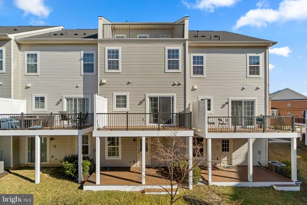 a view of a park with swings