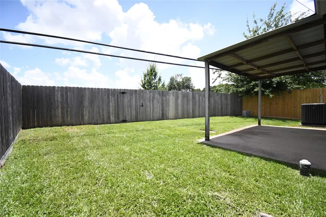 a backyard of a house