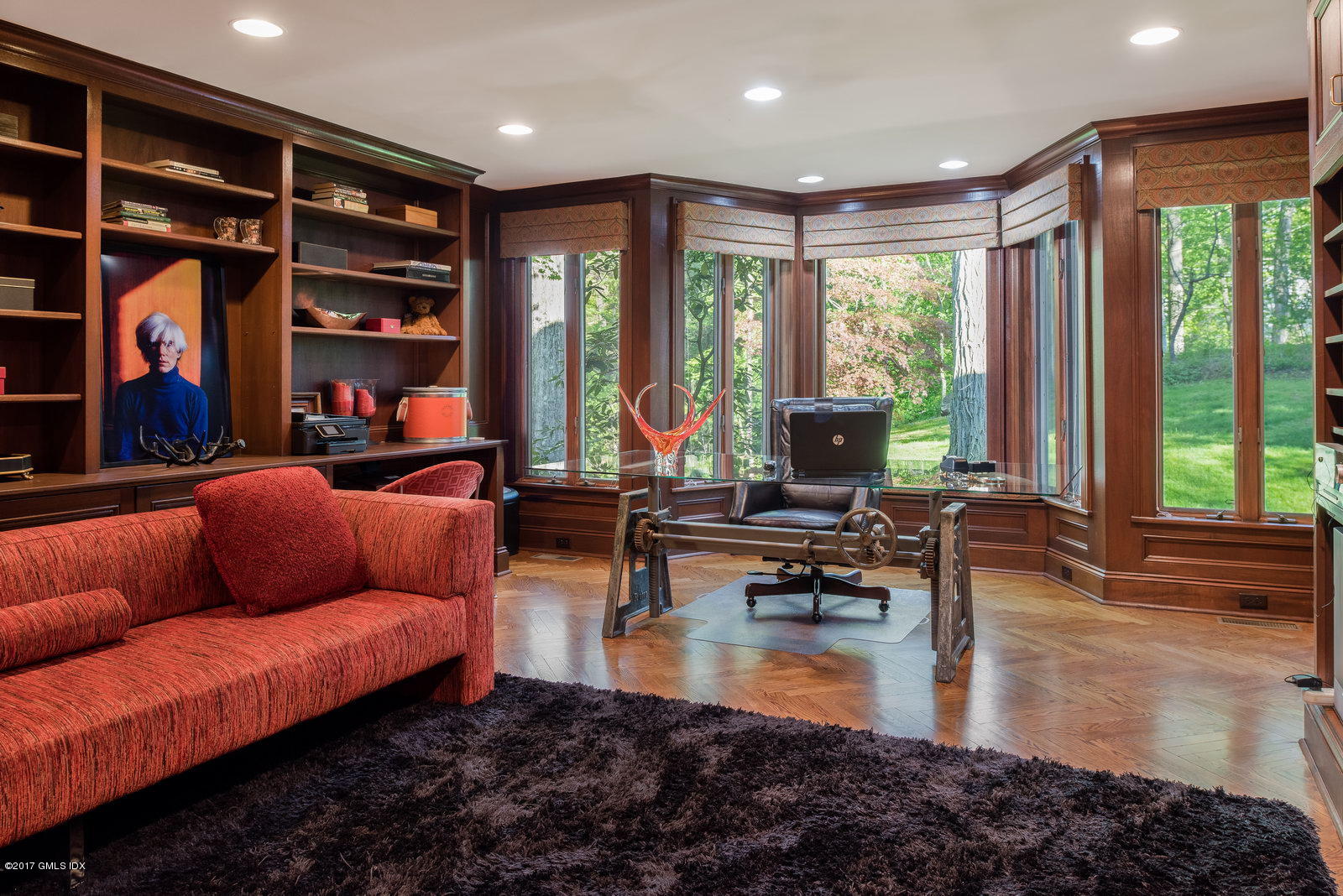 25 Windabout Drive Greenwich, CT 06831 - Photo 12 of 31 a living room with furniture fireplace and large window