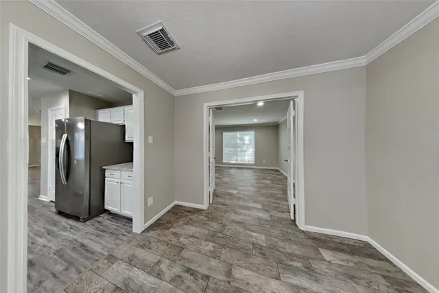 an empty room with window