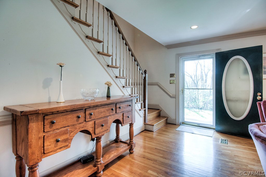 570 Fords Road Manakin-Sabot, VA 23103 - Photo 4 of 50 a view of an entryway with wooden floor