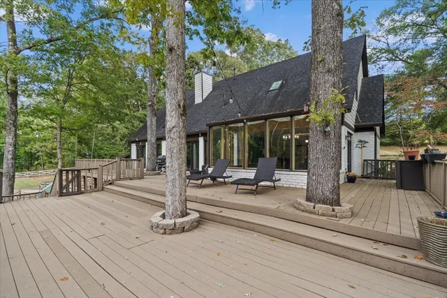 a view of a house with entrance gate
