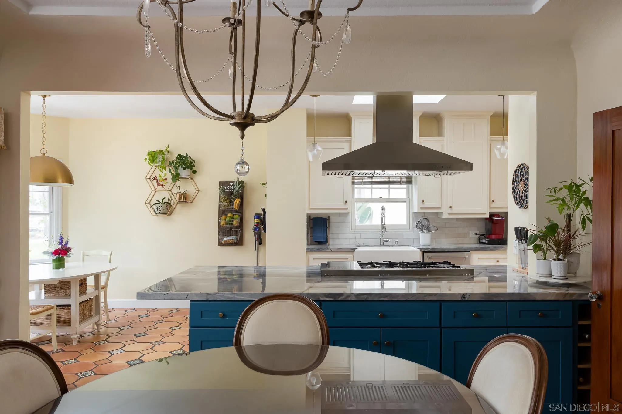 4192 Rochester Road San Diego, CA 92116 - Photo 15 of 49 a living room with granite countertop furniture and a fireplace