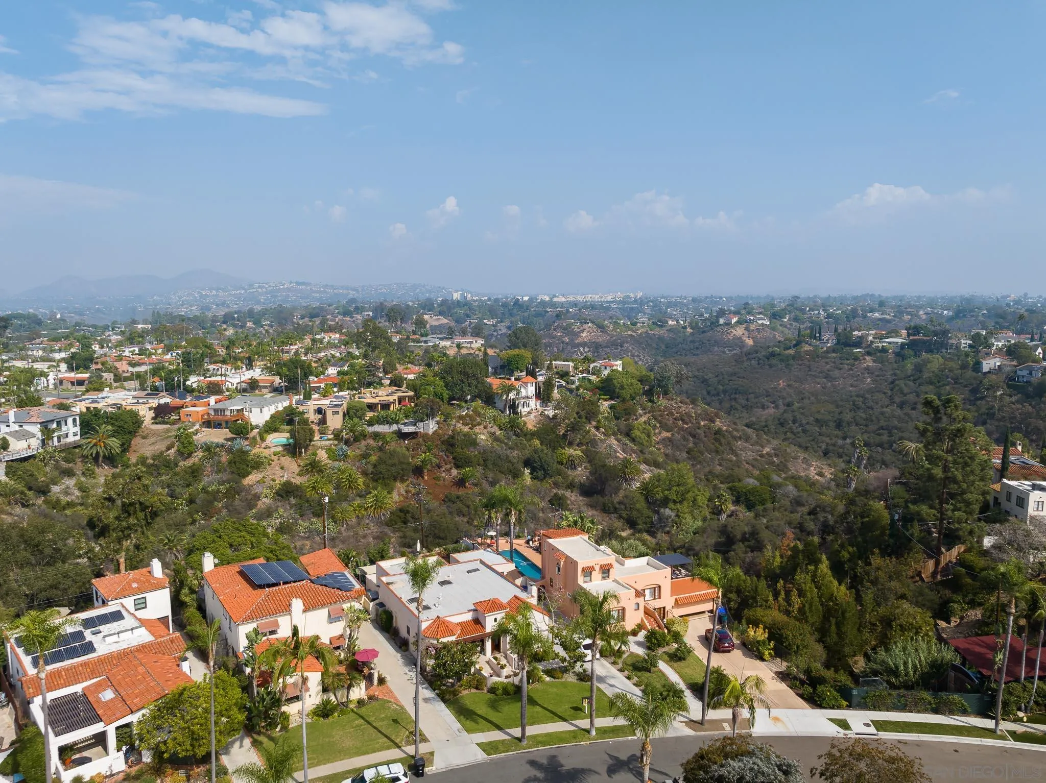 4192 Rochester Road San Diego, CA 92116 - Photo 39 of 49 an aerial view of residential building and street