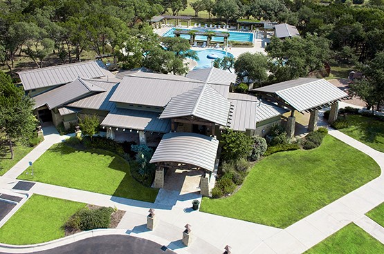 100 Stratton Court Austin, TX 78737 - Photo 35 of 38 The Belterra Amenity Center houses the fitness center and pool complex.