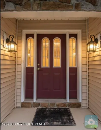 a front view of a house