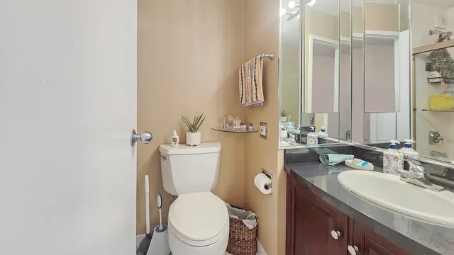 a view of a city with tall buildings