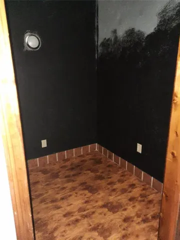 a view of balcony with hardwood