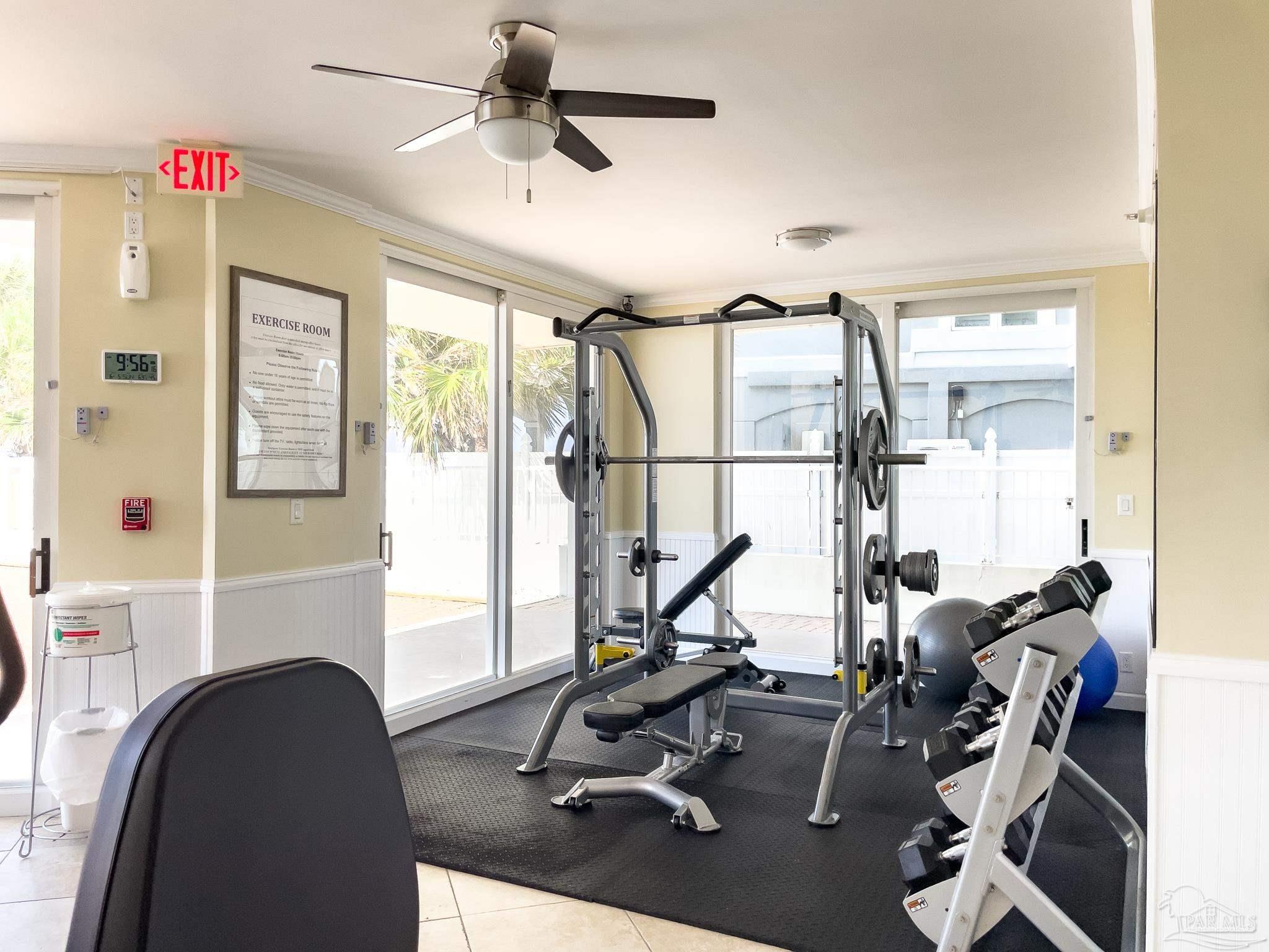 16287 Perdido Key Drive, Unit 104 Pensacola, FL 32507 - Photo 27 of 32 a view of a workspace with furniture and a window