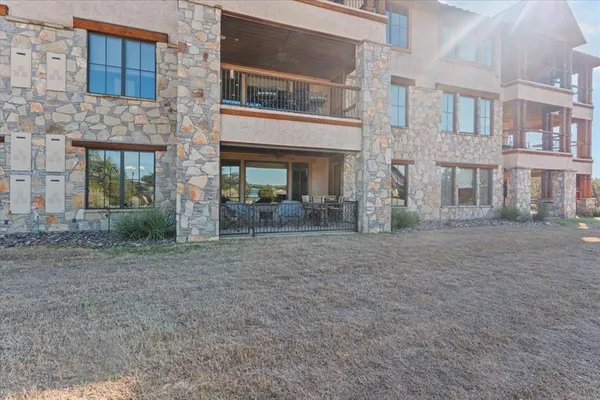 a view of a building with a outdoor space