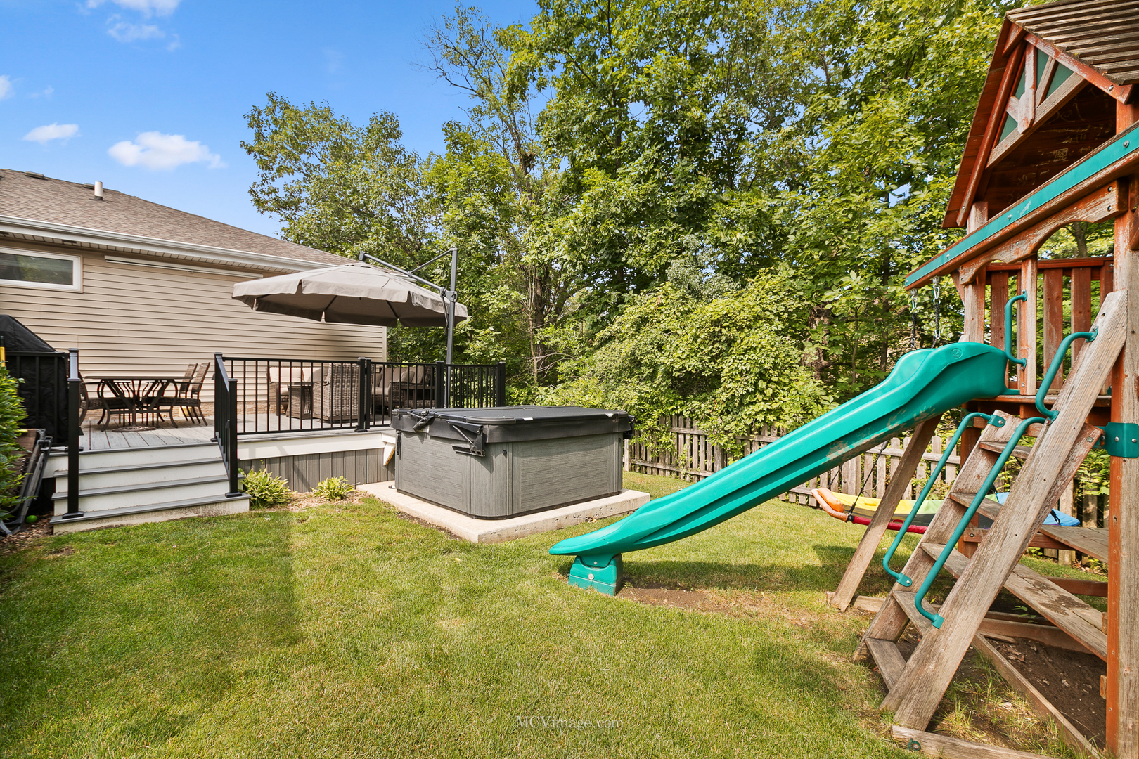 40 Zurich Court Crete, IL 60417 - Photo 34 of 40 a view of a house with swimming pool and sitting area