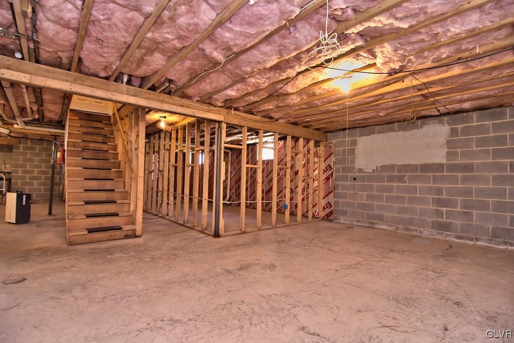 202 McKay Road Henryville, PA 18332 - Photo 31 of 41 The full unfinished basement spacious, insulated a