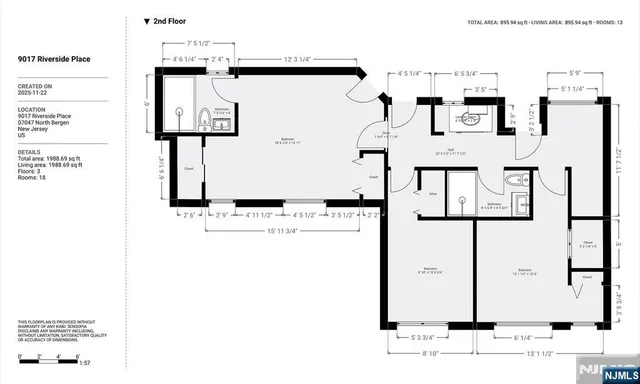 $4,500 | 9017 Riverside Place, North Bergen, NJ 07047