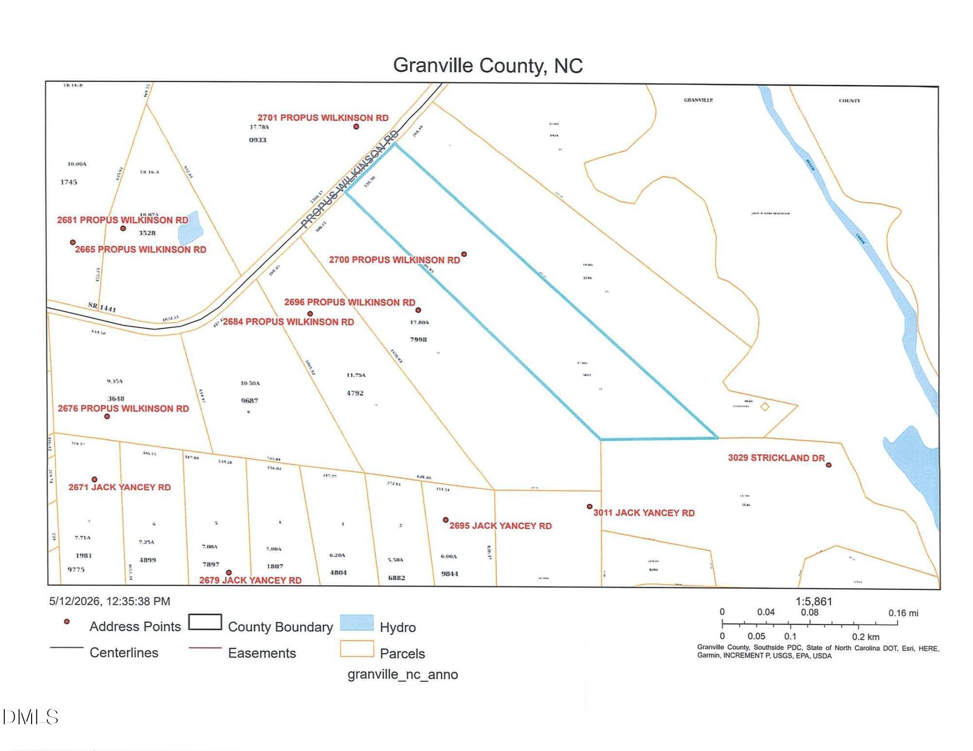 2700 Propus Wilkinson Road Bullock, NC 27507 - Photo 39 of 40 Plat