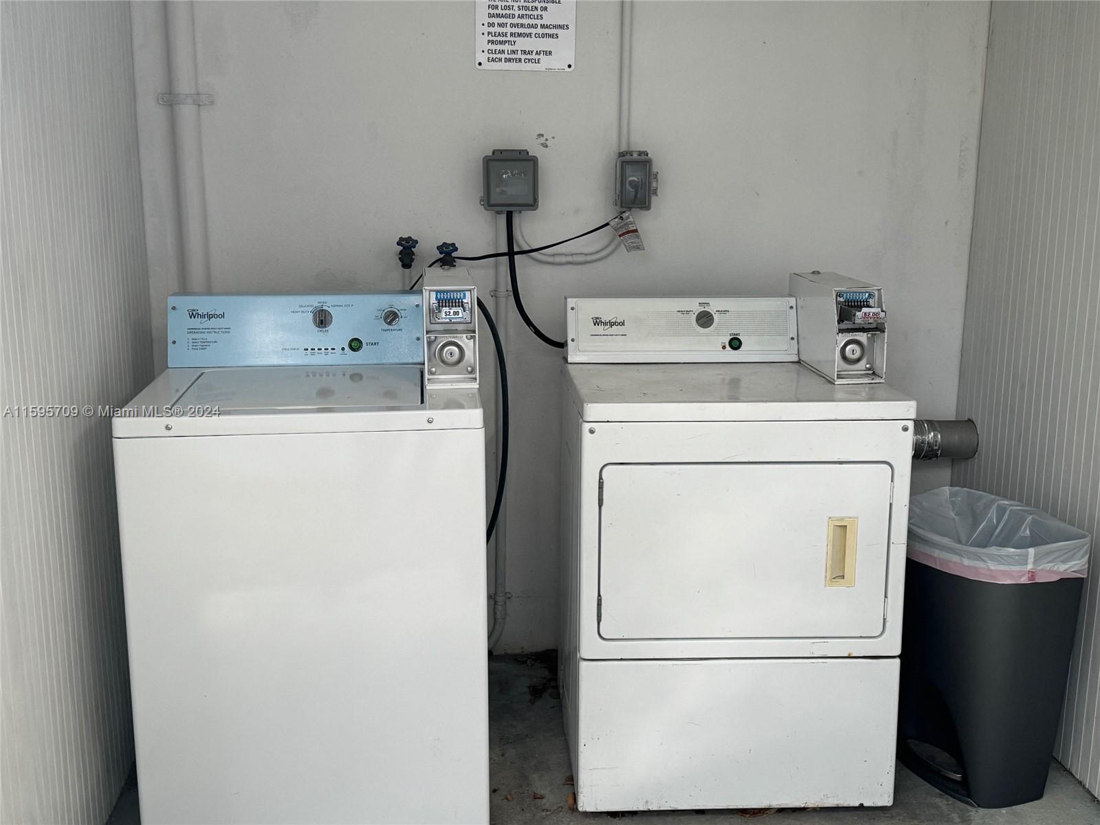 2029 Pierce Street, Unit 3 Hollywood, FL 33020 - Photo 8 of 8 a utility room with dryer and washer