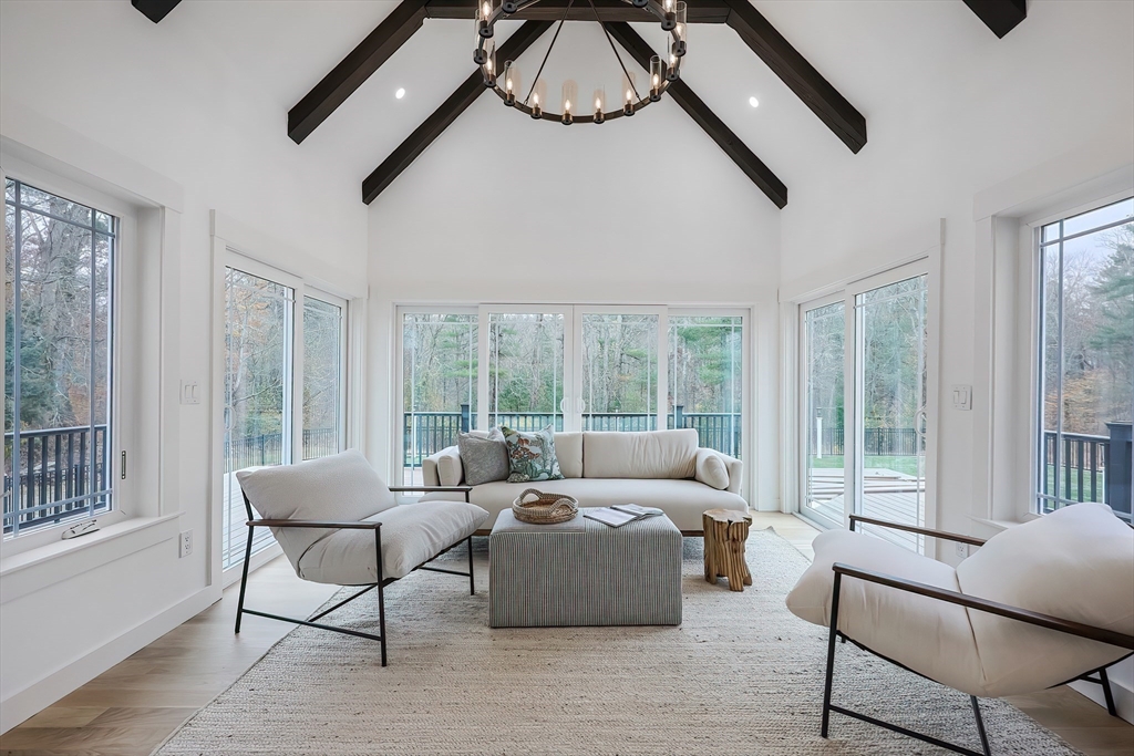 54 Spywood Road Sherborn, MA 01770 - Photo 16 of 41 a living room with furniture and a large window