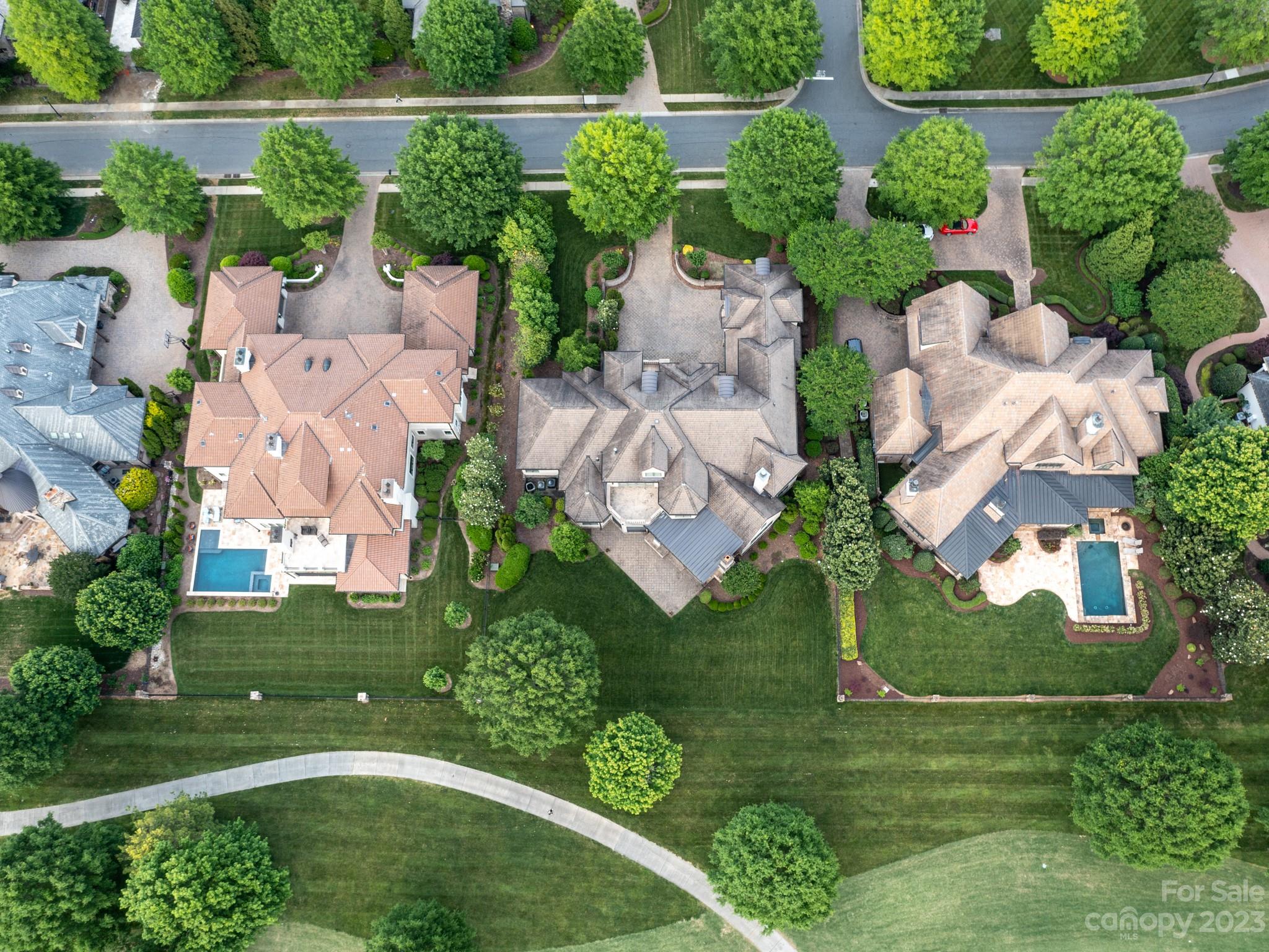 304 Eagle Bend Drive Waxhaw, NC 28173 - Photo 46 of 48 an aerial view of a house with a garden
