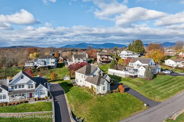 a view of a lake with a house