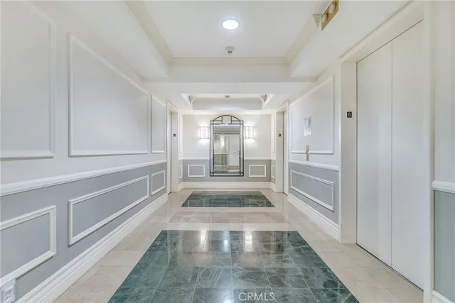 front view of a building with a street