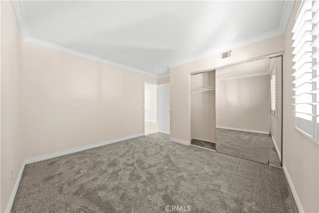 an empty room with a natural light