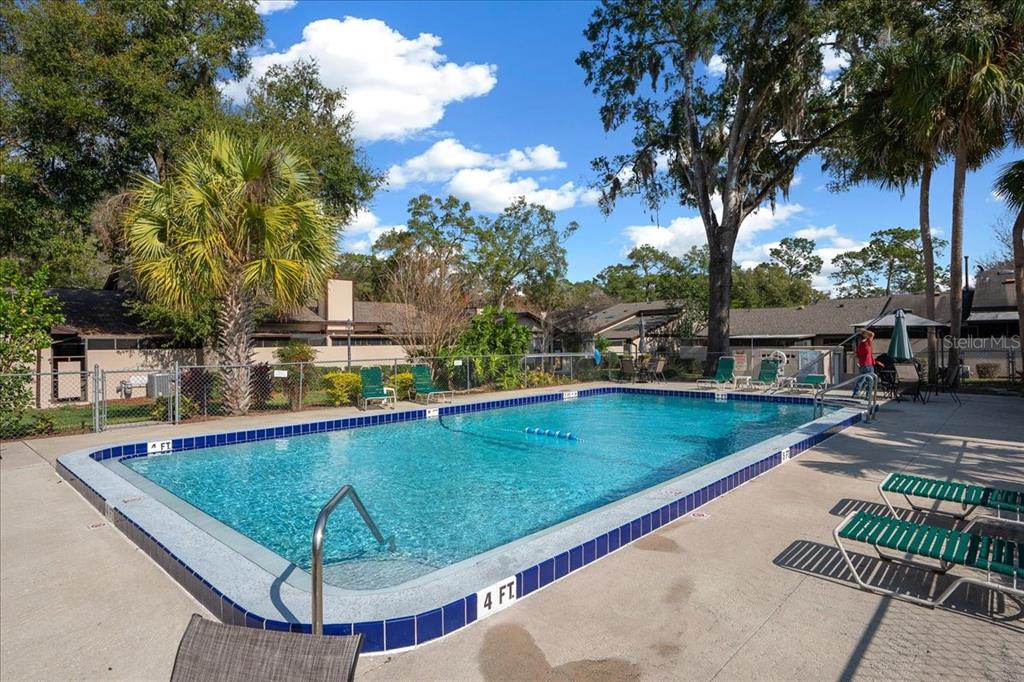 3824 Northeast 19th St Circle Ocala, FL 34470 - Photo 62 of 67 a view of a swimming pool with a patio and a yard