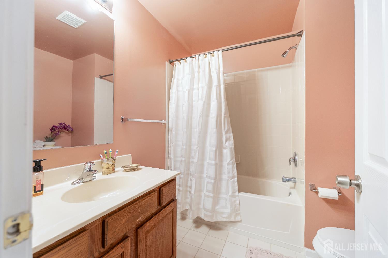 7 Spring Drive Dayton, NJ 08810 - Photo 21 of 24 a bathroom with a sink and a mirror