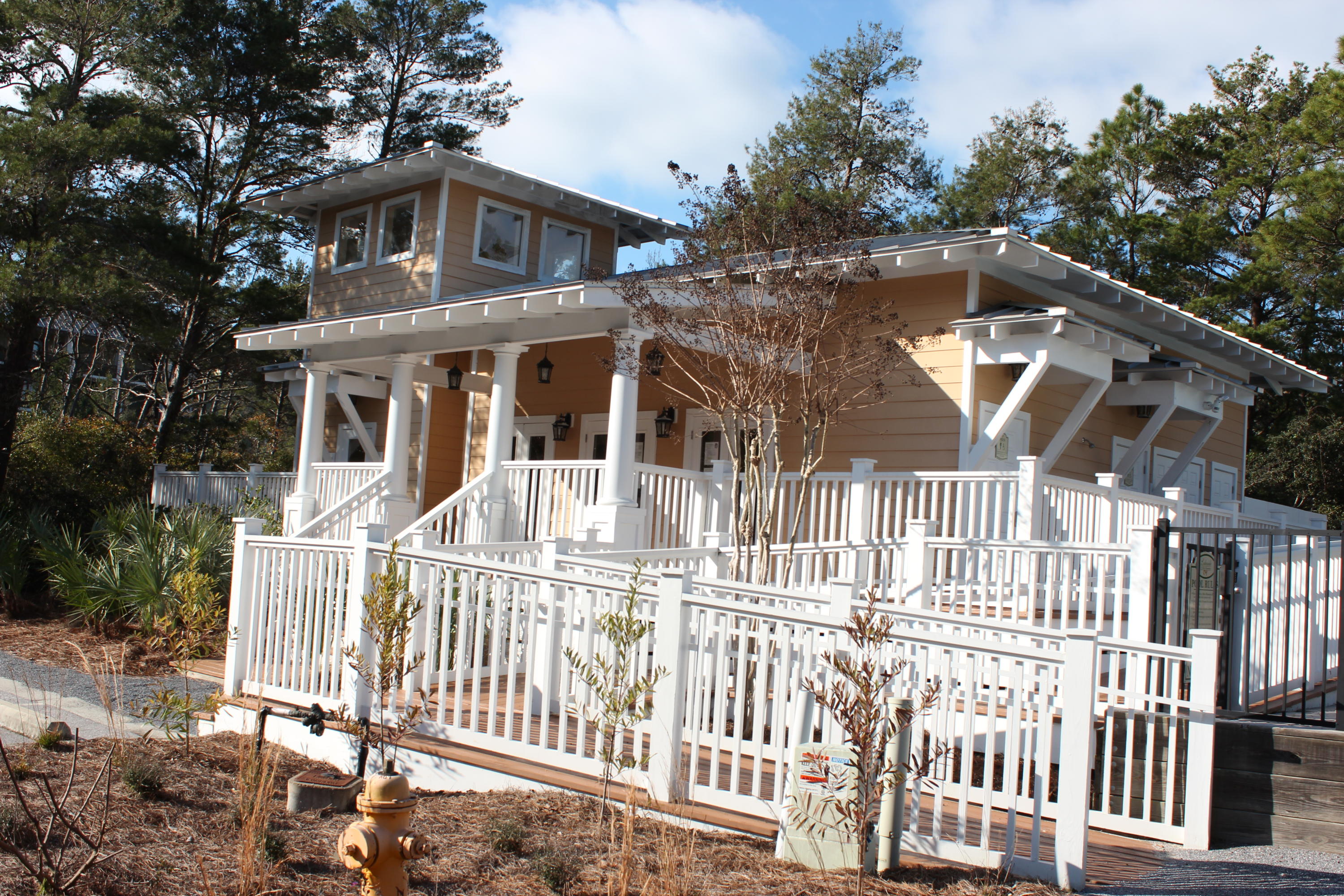 Lot 69 Matts Way Santa Rosa Beach, FL 32459 - Photo 7 of 17 a front view of a house with a porch