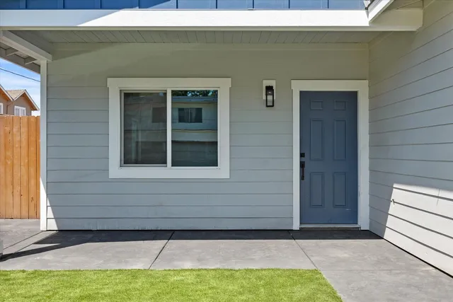 a front view of house