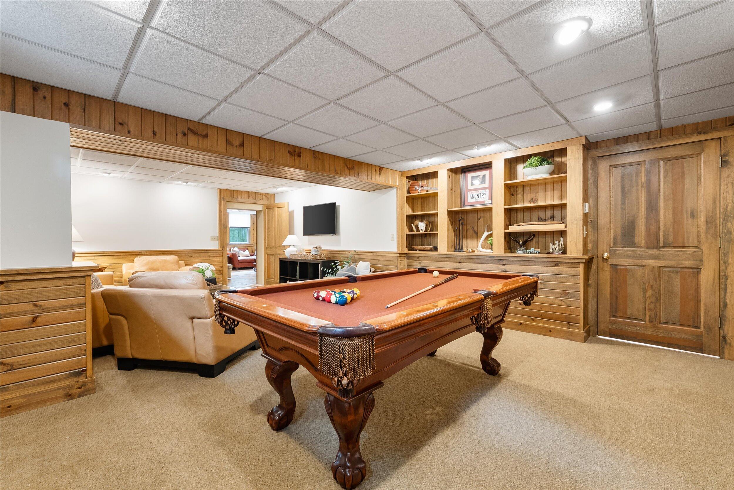 N69W6507 Bridge Road Cedarburg, WI 53012 - Photo 47 of 98 Lower Level Game Room