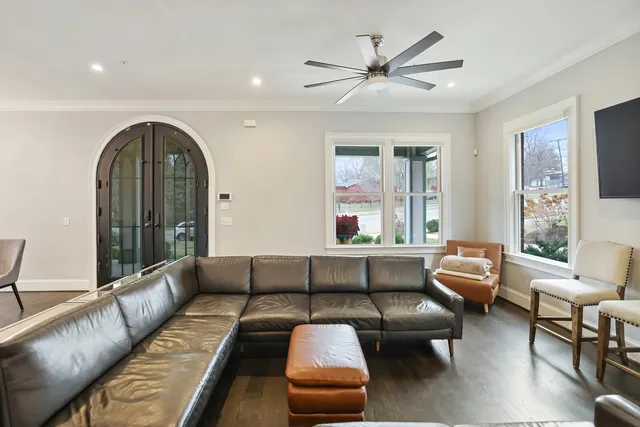 a white bath tub sitting in a bathroom