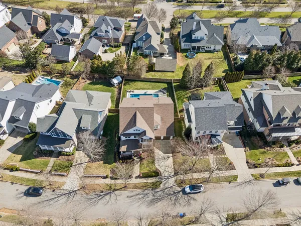 an aerial view of a
