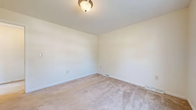 an empty room with a space