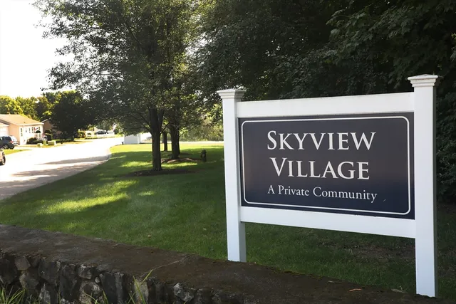 a view of outdoor space with sign board