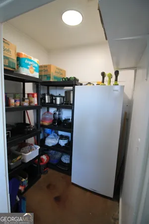 a view of storage and utility room