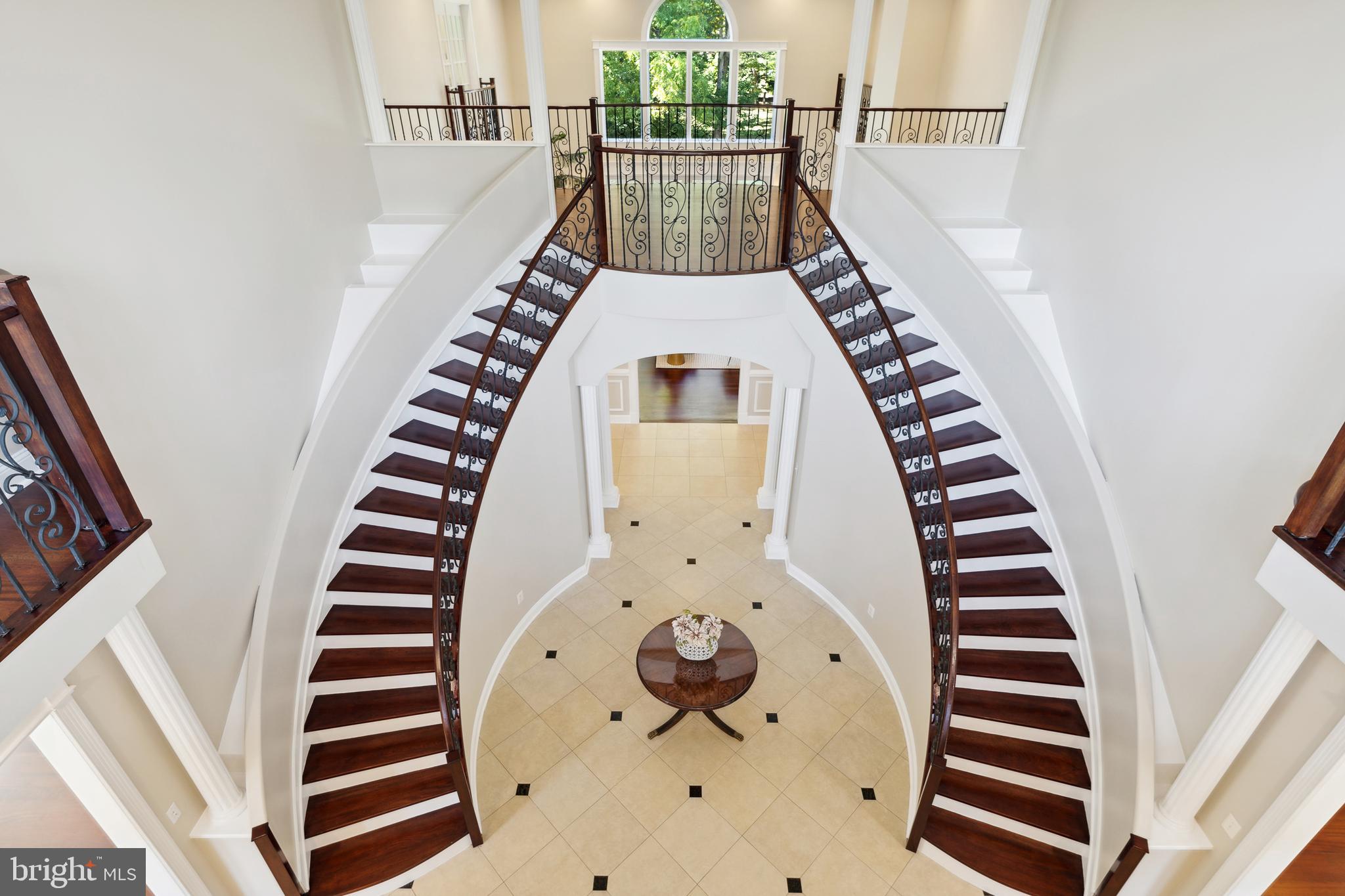 8810 Brickyard Road Potomac, MD 20854 - Photo 54 of 136 View of staircase from Indoor balcony!