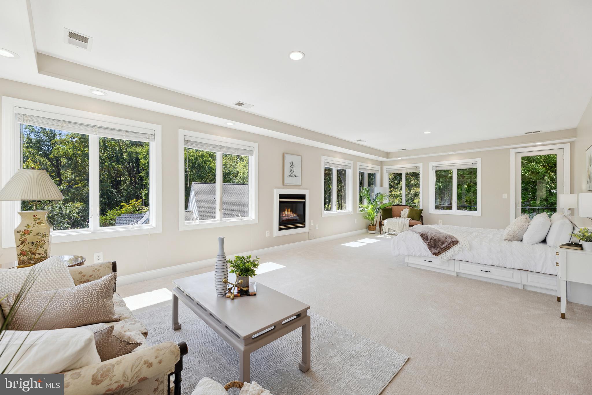 8810 Brickyard Road Potomac, MD 20854 - Photo 68 of 136 Master bedroom with fireplace