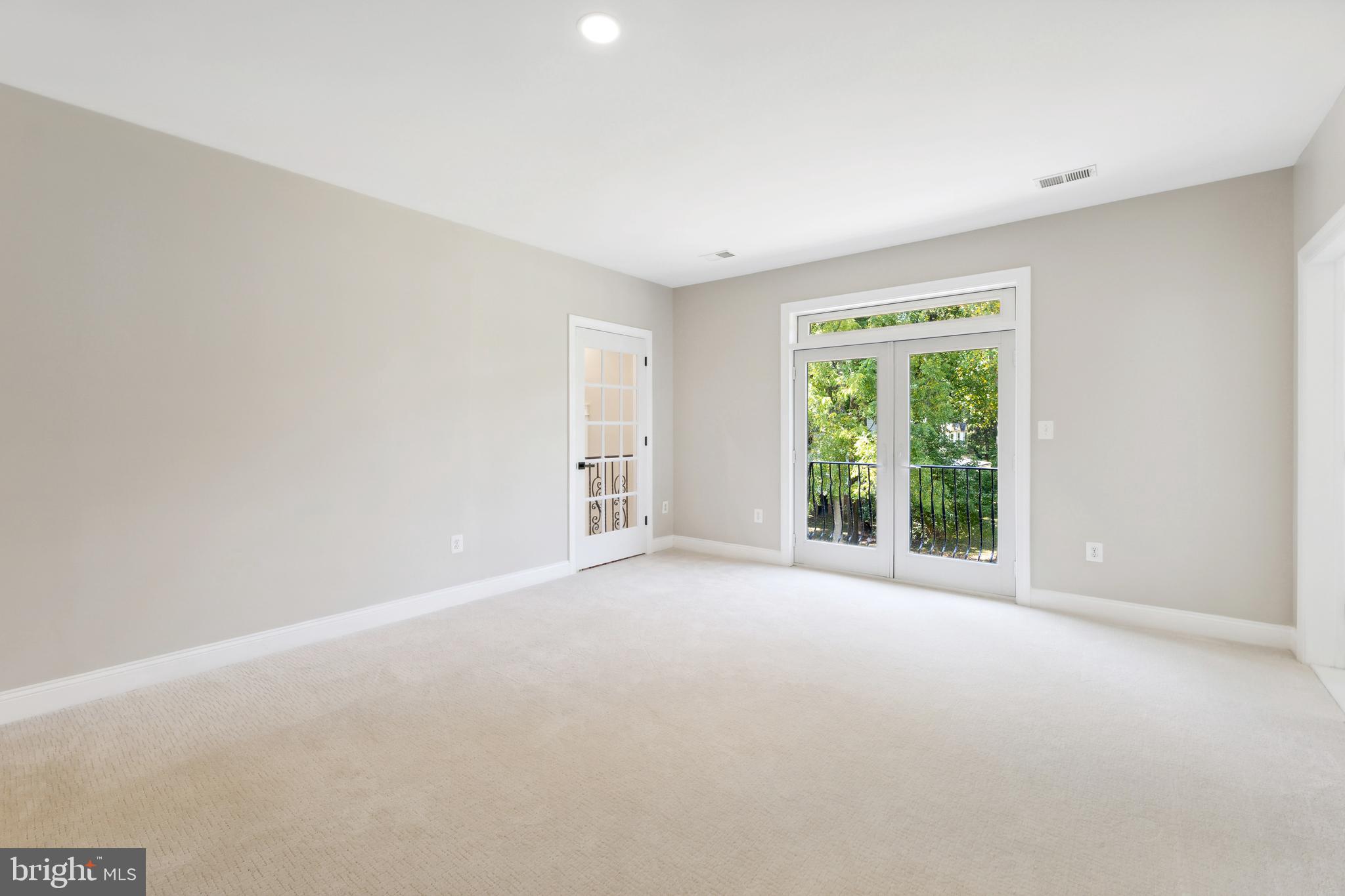 8810 Brickyard Road Potomac, MD 20854 - Photo 93 of 136 Bedroom with Juliet balcony, walk-in closet & bath