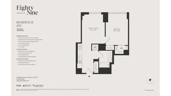 $5,160 | 89 DeKalb Avenue, Unit 27C | Downtown Brooklyn