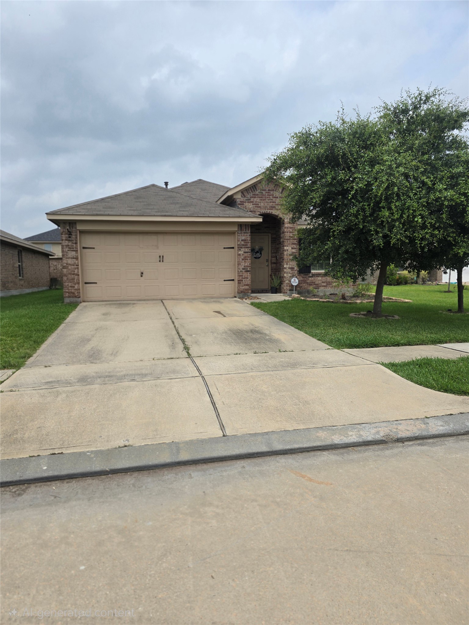 2703 Baldy Road Spring, TX 77373 - Photo 22 of 24 Brick home with a two-car garage and a lush front lawn for exceptional curb appeal.