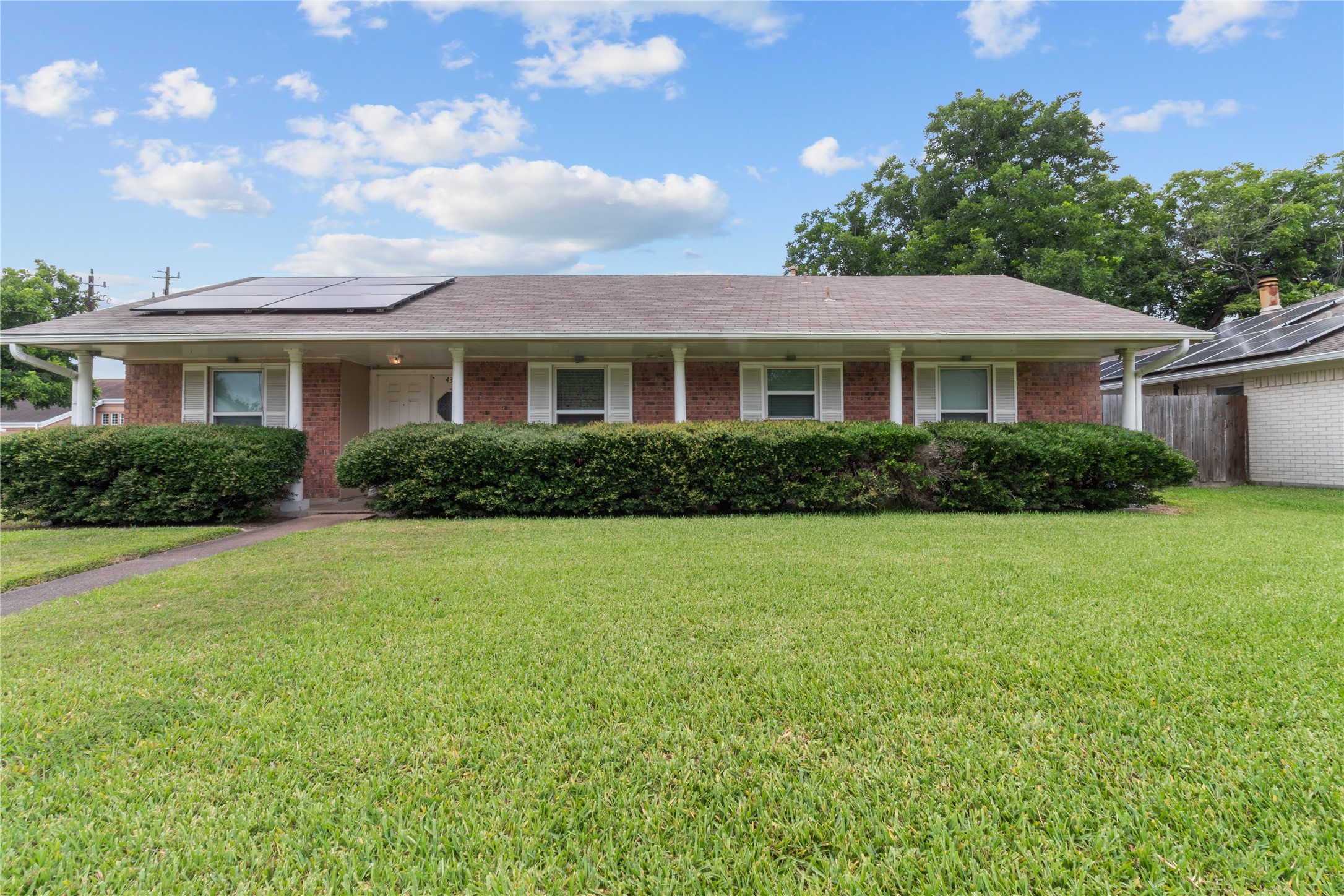 4322 Aztec Street Pasadena, TX 77504 - Photo 2 of 18 a view of backyard of house with green space