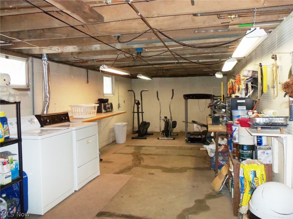 15379 Hayes Road Middlefield, OH 44062 - Photo 14 of 21 Lines on basement are sealed cracks...