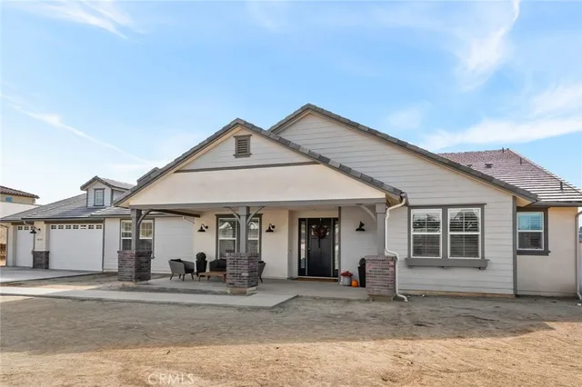 front view of a house with a outdoor space