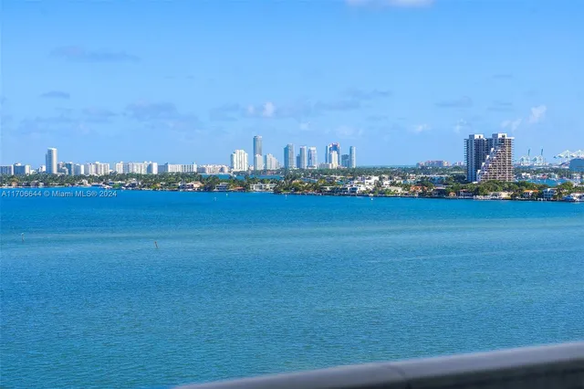 a view of a city with ocean view
