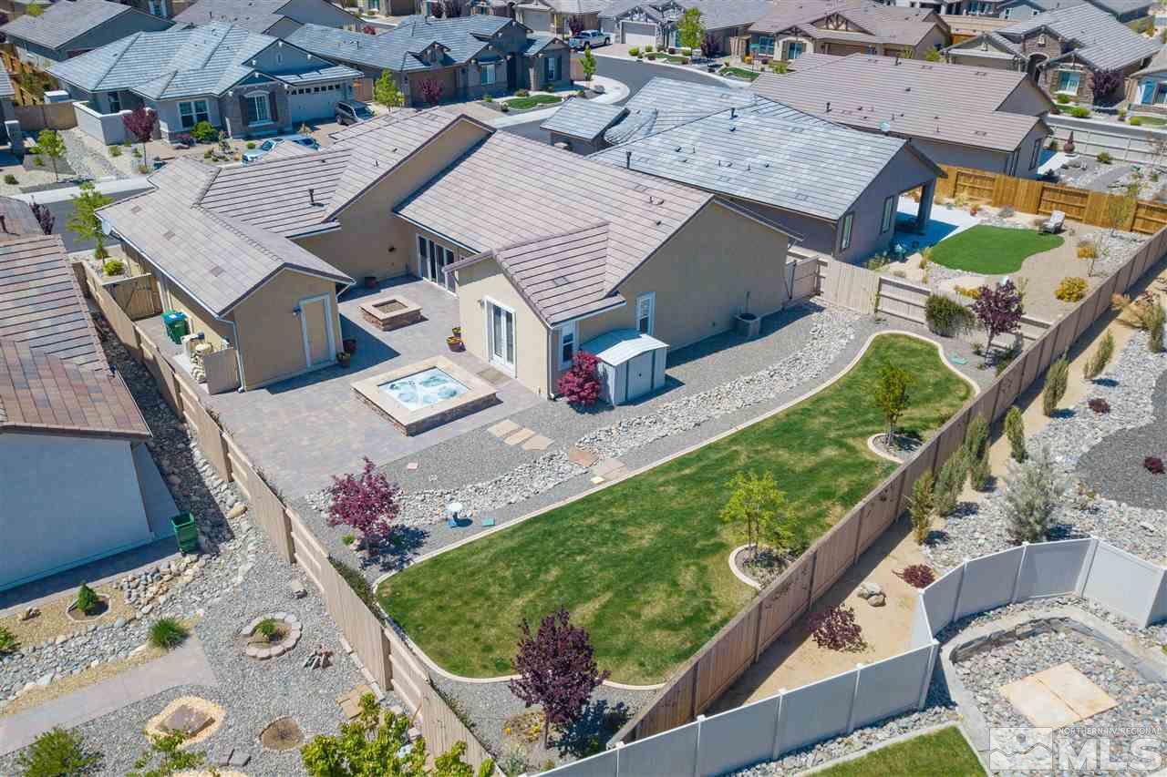 9800 Shadowless Trail Reno, NV 89521 - Photo 36 of 36 an aerial view of a house with a garden